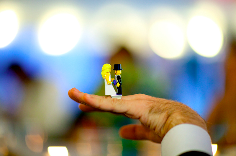 Illustration for article titled People Actually Get Married With Those Lego Rings